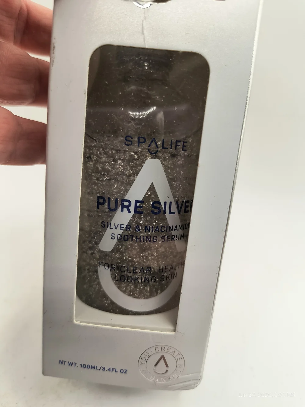 SpaLife Pure Silver & Niacinamide Soothing Serum - Sealed Box DMG